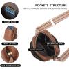 imageBOSTANTEN Small Crossbody Bags for Women Designer Zip Cell Phone Purse Shoulder Handbags Wallet with Card SlotsA02retro Brown