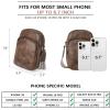 imageBOSTANTEN Small Crossbody Bags for Women Designer Zip Cell Phone Purse Shoulder Handbags Wallet with Card SlotsA03retro Coffee