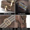 imageBOSTANTEN Small Crossbody Bags for Women Designer Zip Cell Phone Purse Shoulder Handbags Wallet with Card SlotsA03retro Coffee