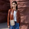 imageBOSTANTEN Small Crossbody Bags for Women Designer Zip Cell Phone Purse Shoulder Handbags Wallet with Card SlotsA04retro Grey