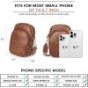 imageBOSTANTEN Small Crossbody Bags for Women Designer Zip Cell Phone Purse Shoulder Handbags Wallet with Card SlotsA05dark Brown