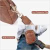 imageBOSTANTEN Small Crossbody Bags for Women Designer Zip Cell Phone Purse Shoulder Handbags Wallet with Card SlotsA05dark Brown
