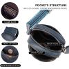imageBOSTANTEN Small Crossbody Bags for Women Designer Zip Cell Phone Purse Shoulder Handbags Wallet with Card SlotsA08navy Blue
