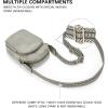 imageBOSTANTEN Small Crossbody Bags for Women Designer Zip Cell Phone Purse Shoulder Handbags Wallet with Card SlotsA09grey