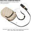 imageBOSTANTEN Small Crossbody Bags for Women Designer Zip Cell Phone Purse Shoulder Handbags Wallet with Card SlotsC01signature Beige