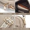 imageBOSTANTEN Small Crossbody Bags for Women Designer Zip Cell Phone Purse Shoulder Handbags Wallet with Card SlotsLgrey