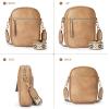 imageBOSTANTEN Small Crossbody Bags for Women Designer Zip Cell Phone Purse Shoulder Handbags Wallet with Card SlotsLtan