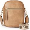 imageBOSTANTEN Small Crossbody Bags for Women Designer Zip Cell Phone Purse Shoulder Handbags Wallet with Card SlotsLtan