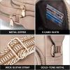 imageBOSTANTEN Small Crossbody Bags for Women Designer Zip Cell Phone Purse Shoulder Handbags Wallet with Card SlotsPale Brown