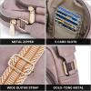 imageBOSTANTEN Small Crossbody Bags for Women Designer Zip Cell Phone Purse Shoulder Handbags Wallet with Card SlotsPurple