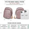 imageBOSTANTEN Small Crossbody Bags for Women Designer Zip Cell Phone Purse Shoulder Handbags Wallet with Card SlotsPurple