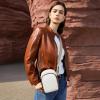 imageBOSTANTEN Small Crossbody Bags for Women Designer Zip Cell Phone Purse Shoulder Handbags Wallet with Card SlotsQuilted White