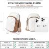 imageBOSTANTEN Small Crossbody Bags for Women Designer Zip Cell Phone Purse Shoulder Handbags Wallet with Card SlotsQuilted White