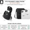 imageBOSTANTEN Small Crossbody Bags for Women Trendy Leather Phone Wallet Purses Handbags Adjustable Guitar StrapA2classic Black