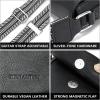 imageBOSTANTEN Small Crossbody Bags for Women Trendy Leather Phone Wallet Purses Handbags Adjustable Guitar StrapA2classic Black