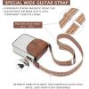 imageBOSTANTEN Small Crossbody Bags for Women Trendy Leather Phone Wallet Purses Handbags Adjustable Guitar StrapA3beige Brown