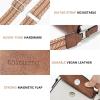 imageBOSTANTEN Small Crossbody Bags for Women Trendy Leather Phone Wallet Purses Handbags Adjustable Guitar StrapA3beige Brown