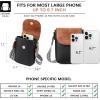 imageBOSTANTEN Small Crossbody Bags for Women Trendy Leather Phone Wallet Purses Handbags Adjustable Guitar StrapA4black Brown