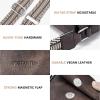 imageBOSTANTEN Small Crossbody Bags for Women Trendy Leather Phone Wallet Purses Handbags Adjustable Guitar StrapA5coffee