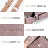 imageBOSTANTEN Small Crossbody Bags for Women Trendy Leather Phone Wallet Purses Handbags Adjustable Guitar StrapA7dark Purple