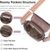 imageBOSTANTEN Small Crossbody Bags for Women Trendy Leather Phone Wallet Purses Handbags Adjustable Guitar StrapA7dark Purple
