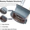 imageBOSTANTEN Small Crossbody Bags for Women Trendy Leather Phone Wallet Purses Handbags Adjustable Guitar StrapA8light Blue