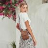 imageBOSTANTEN Small Crossbody Bags for Women Trendy Leather Phone Wallet Purses Handbags Adjustable Guitar StrapD01brown