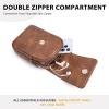 imageBOSTANTEN Small Crossbody Bags for Women Trendy Leather Phone Wallet Purses Handbags Adjustable Guitar StrapD01brown
