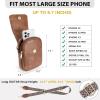 imageBOSTANTEN Small Crossbody Bags for Women Trendy Leather Phone Wallet Purses Handbags Adjustable Guitar StrapD01brown
