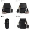 imageBOSTANTEN Small Crossbody Bags for Women Trendy Leather Phone Wallet Purses Handbags Adjustable Guitar StrapD03black
