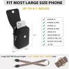 imageBOSTANTEN Small Crossbody Bags for Women Trendy Leather Phone Wallet Purses Handbags Adjustable Guitar StrapD03black