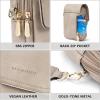 imageBOSTANTEN Small Crossbody Bags for Women Trendy Leather Phone Wallet Purses Handbags Adjustable Guitar StrapD04grey