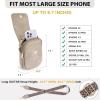 imageBOSTANTEN Small Crossbody Bags for Women Trendy Leather Phone Wallet Purses Handbags Adjustable Guitar StrapD04grey