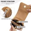 imageBOSTANTEN Small Crossbody Bags for Women Trendy Leather Phone Wallet Purses Handbags Adjustable Guitar StrapD05tan
