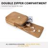 imageBOSTANTEN Small Crossbody Bags for Women Trendy Leather Phone Wallet Purses Handbags Adjustable Guitar StrapD05tan