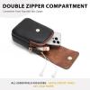 imageBOSTANTEN Small Crossbody Bags for Women Trendy Leather Phone Wallet Purses Handbags Adjustable Guitar StrapD06black With Brown