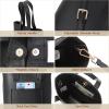 imageBOSTANTEN Small Crossbody Purse for Women Mini Tote Bag Top Handle Shoulder Bag Compact Handbags with Adjustable StrapAblack