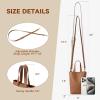 imageBOSTANTEN Small Crossbody Purse for Women Mini Tote Bag Top Handle Shoulder Bag Compact Handbags with Adjustable StrapAbrown