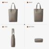 imageBOSTANTEN Small Crossbody Purse for Women Mini Tote Bag Top Handle Shoulder Bag Compact Handbags with Adjustable StrapAgrey