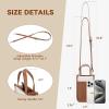 imageBOSTANTEN Small Crossbody Purse for Women Mini Tote Bag Top Handle Shoulder Bag Compact Handbags with Adjustable StrapB01beige With Brown