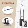 imageBOSTANTEN Small Crossbody Purse for Women Mini Tote Bag Top Handle Shoulder Bag Compact Handbags with Adjustable StrapB02black