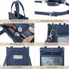 imageBOSTANTEN Small Crossbody Purse for Women Mini Tote Bag Top Handle Shoulder Bag Compact Handbags with Adjustable StrapB04navy Blue
