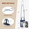 imageBOSTANTEN Small Crossbody Purse for Women Mini Tote Bag Top Handle Shoulder Bag Compact Handbags with Adjustable StrapB04navy Blue