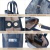 imageBOSTANTEN Small Crossbody Purse for Women Mini Tote Bag Top Handle Shoulder Bag Compact Handbags with Adjustable StrapBdenim Blue