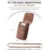 imageBOSTANTEN Vegan Leather Small Crossbody Bags for Women Designer Cell Phone Bag Wallet Purses Adjustable StrapA01retro Brown
