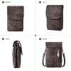 imageBOSTANTEN Vegan Leather Small Crossbody Bags for Women Designer Cell Phone Bag Wallet Purses Adjustable StrapA02retro Coffee