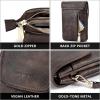 imageBOSTANTEN Vegan Leather Small Crossbody Bags for Women Designer Cell Phone Bag Wallet Purses Adjustable StrapA02retro Coffee