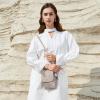 imageBOSTANTEN Vegan Leather Small Crossbody Bags for Women Designer Cell Phone Bag Wallet Purses Adjustable StrapA03retro Grey