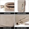 imageBOSTANTEN Vegan Leather Small Crossbody Bags for Women Designer Cell Phone Bag Wallet Purses Adjustable StrapA03retro Grey