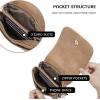 imageBOSTANTEN Vegan Leather Small Crossbody Bags for Women Designer Cell Phone Bag Wallet Purses Adjustable StrapA07camel Brown